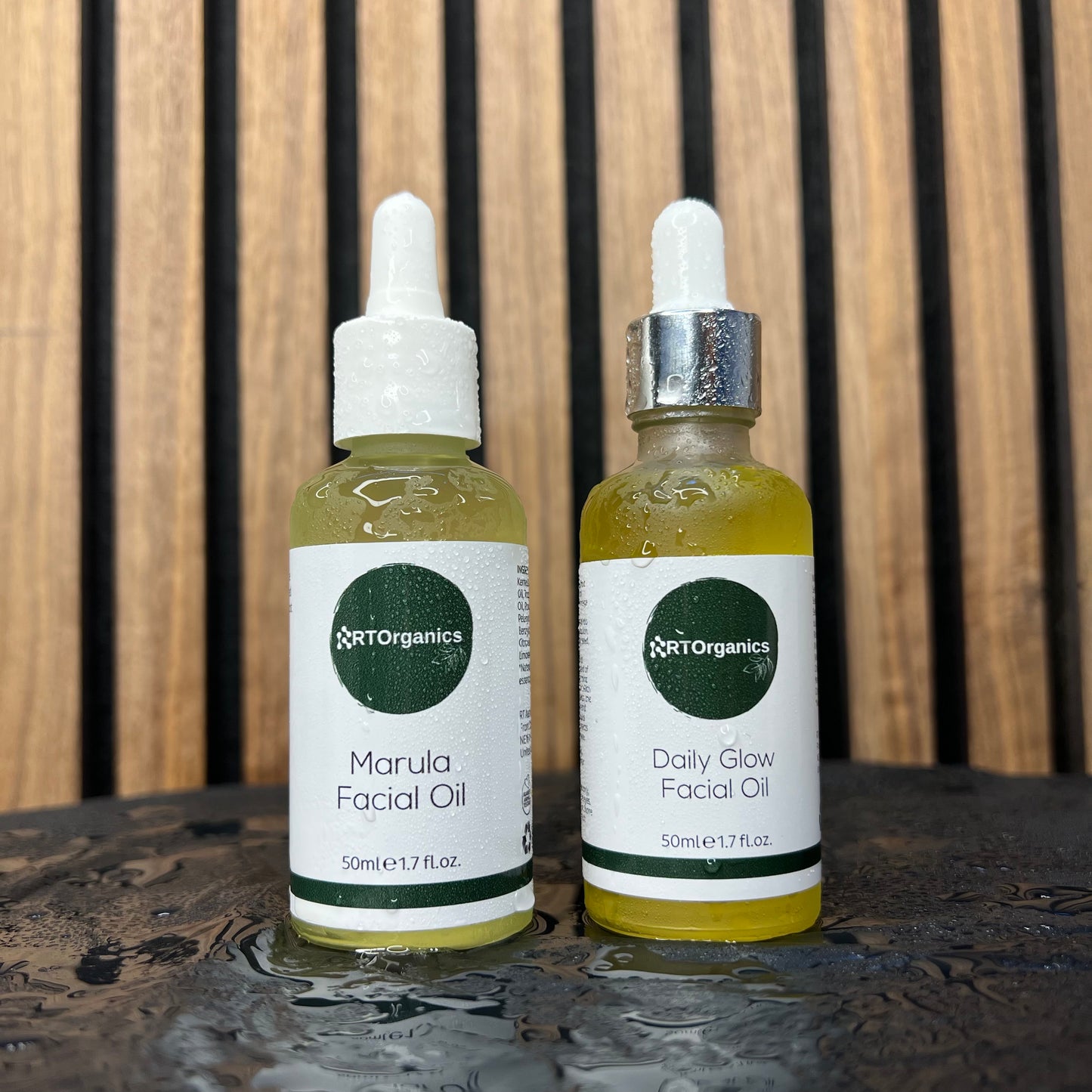 RTOrganics Marula and Daily Glow facial oil set