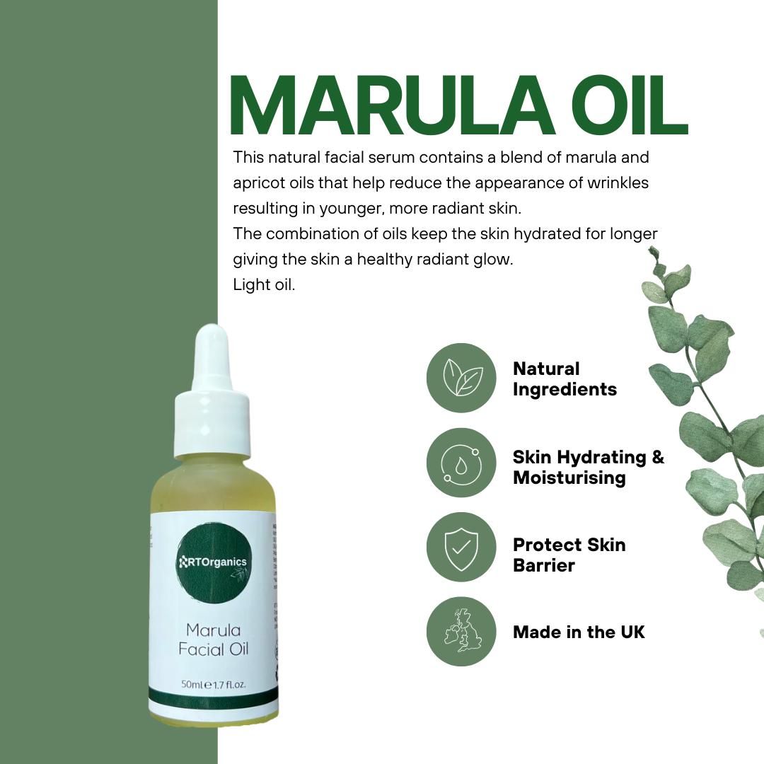 RTOrganics Marula and Daily Glow facial oil set